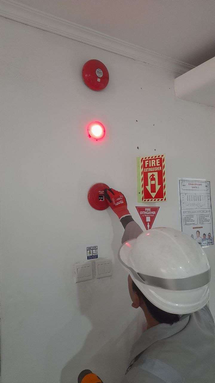 Riksa Uji Sirine/Alarm Darurat Gedung T LRS